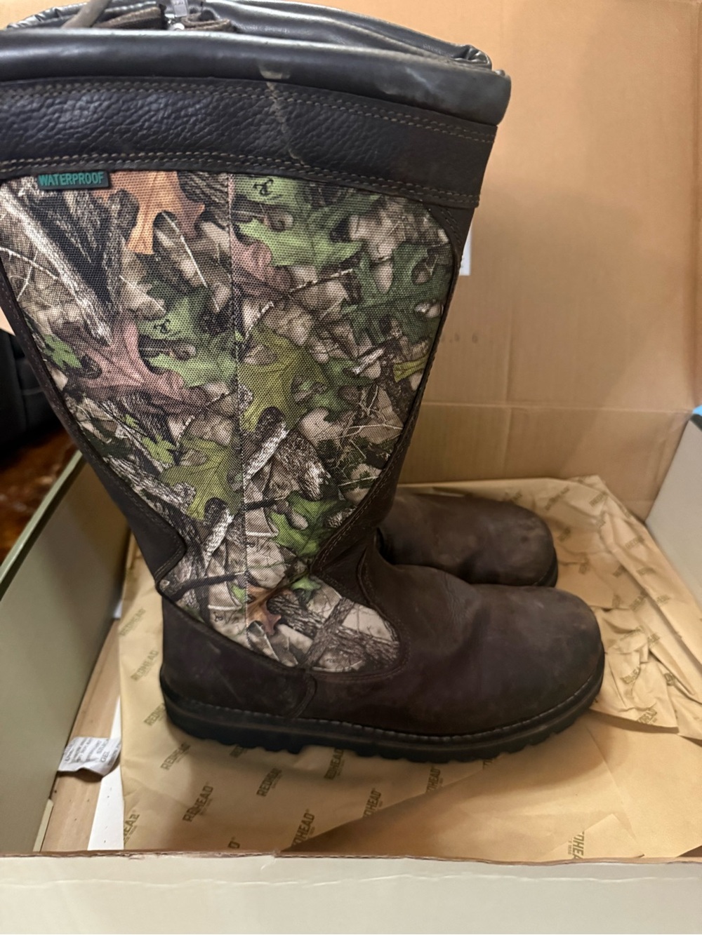 RedHead Men's Waterproof Brown Camo Hunting Boots